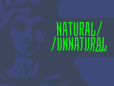 Poster Title WIP letterforms natural typography unnatural wip