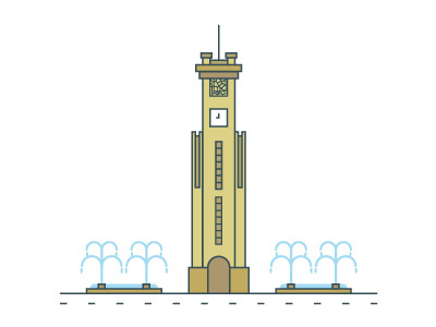 Relógio da Avenida Goiás building city clock street