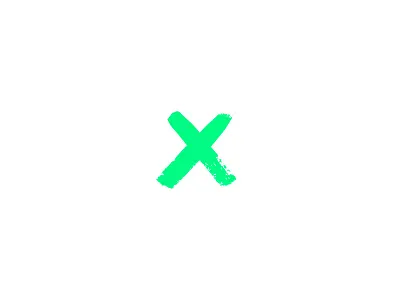 X Marks the Spot book bullhorn green icon stroke x