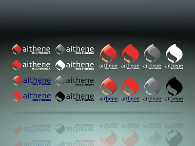Logo: Aithene Multimedia branding design digital illustrator logo print visd visual design