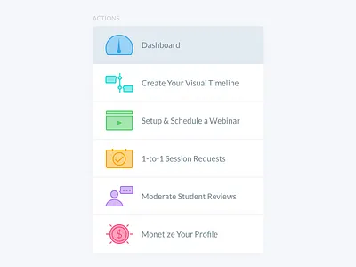 Dashboard Sidebar Iconography dashboard iconography project sidebar xd