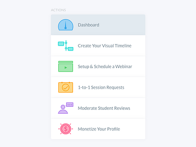 Dashboard Sidebar Iconography dashboard iconography project sidebar xd