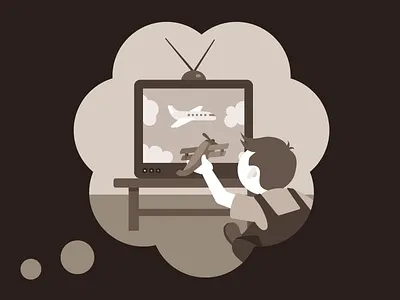 Mulle Meck's Dreams 1 dream illustration illustrator piupiu sepia vector