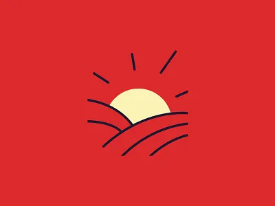 Soleil levant colors design graphic graphicdesign illustration landscape lille sun vector