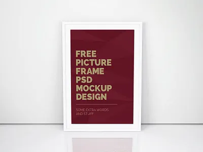 Artwork Frame PSD Mockup artwork frame free freebie mockup movie poster psd
