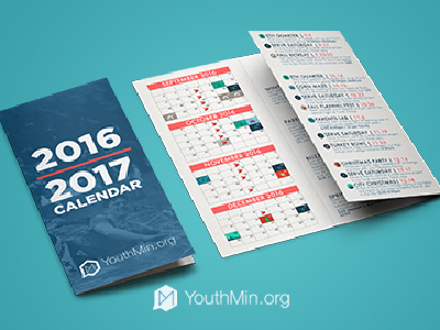 12 Month Calendar Brochure calendar youth ministry