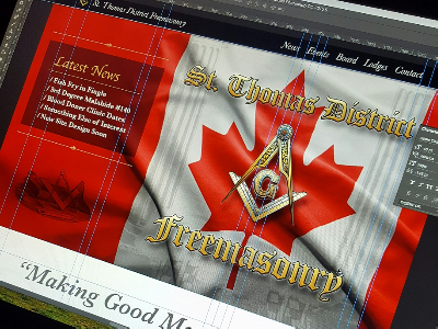 Website Design adobe free masons photoshop web design website