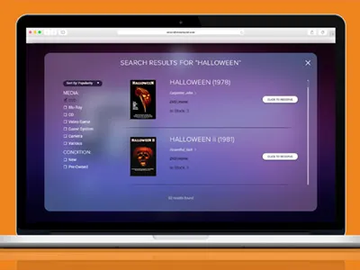 Second Time Around Website (Search Page) design home home page interface internet screen search splash web website