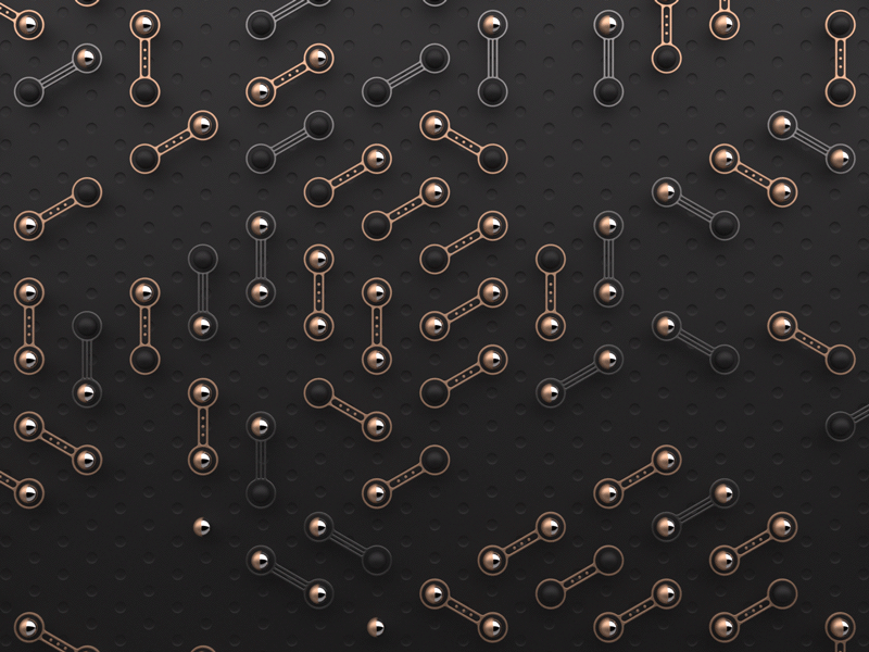 Artificial Industrial Inspiration 26 (+ 4k Wallpaper) 3d animation blender brass cycles gif glossy hexagons matte metal mograph silver