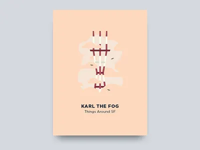 🌁 Fog fog illustration karl karl the fog san francisco sf sunset sutro sutro tower thingsaroundsf vector