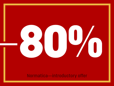 Normatica & Normatica Display introductory offer carnokytype font grotesk sans serif type type design typeface