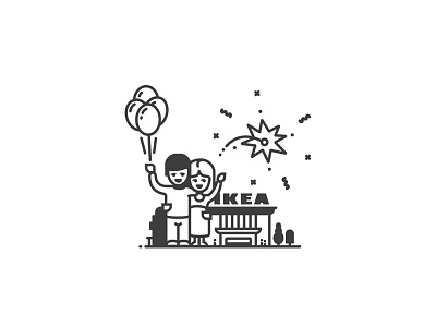 shop icon ikea men shop vector woman