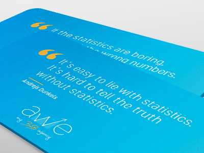 Carte de visite agency card quote visite card