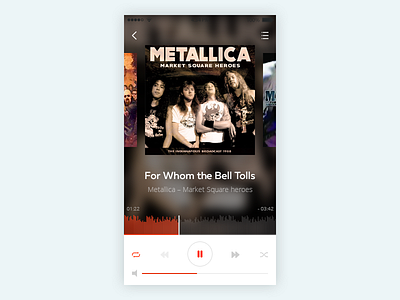 Daily UI: Day 009. Music Player 005 app dailyui music player player ui