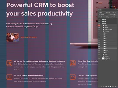 WSBX 960 corporate grid landing modal wip