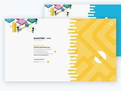 Landing Page blue landing landing page vector yellow