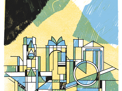 Lift-off! Art Print convention demo flatstock lift off live print monostereo primavera screen print