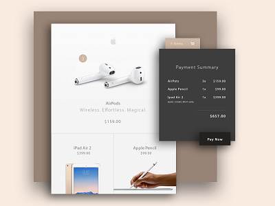 DailyUI #2 apple dailyui daytwo graphicdesign ui userexperience userinterface