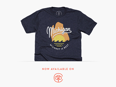 Michigan 'Midwest is Best' Shirt cotton bureau michigan