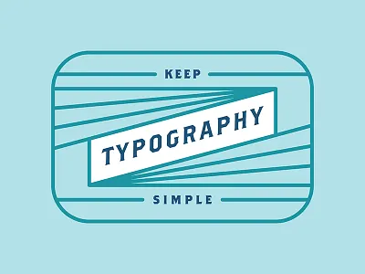 Keep Typography Simple branding identity inspirational quote linear logo simple simple typography type typography