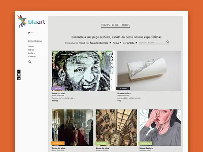 Blaart by Sétima art artists artwork blaart ecommerce ecosystem mvp platform startup sétima website