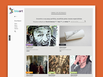 Blaart by Sétima art artists artwork blaart ecommerce ecosystem mvp platform startup sétima website