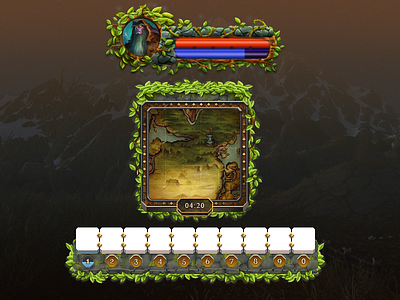 Wow Ui 02 actionbar bar hp mana map spellbar unitframes warcraft worldofwarcraft wow