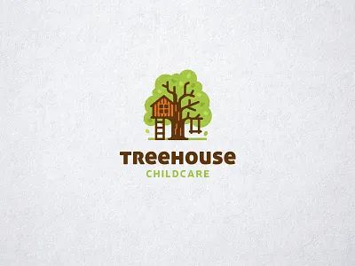 Treehouse Childcare brand identity childcare creative cute house kreatank logo playful swing tree treehouse