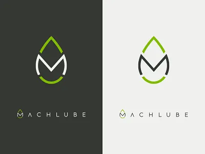 MachLube Branding brand drop identity logo lubrication m machine monogram oil tear