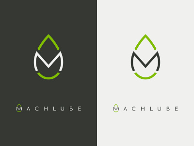 MachLube Branding brand drop identity logo lubrication m machine monogram oil tear