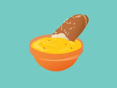 Pretzel Dip dairy queen dip dq illustration mashable pretzel queso snacks