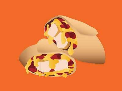 BBQ Chicken Snack Melt bbq chicken dairy queen dq illustration mashable snack