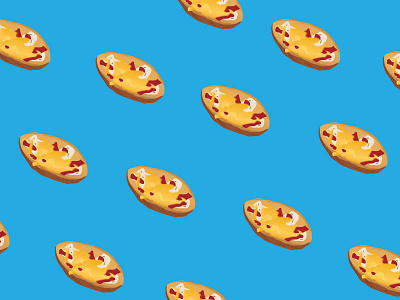Potato Skin Pattern illustration pattern potato skin snacks