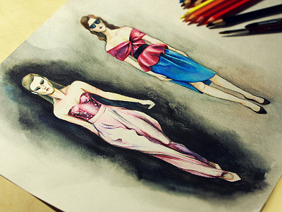 A little fashion art artist clothes fashionart fashiondrawing fashionillustration illustrator instaartexplorer painting