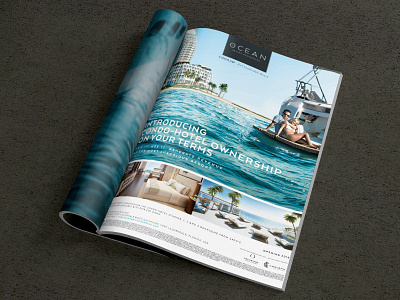 Print Ad // The Ocean Resort Residences luxury marketing collateral ocean print print ad print advertising print collateral print design real estate real estate marketing yacht