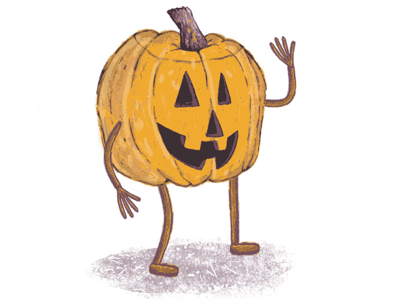 Pumpkin Wave after effects animation digital painting halloween illustration pumpkin wave