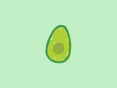 Avo avocado green guacamole logo submark