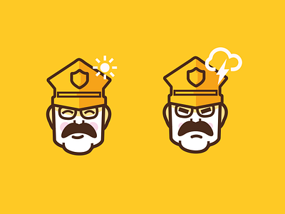 Good Cop Bad Cop breaking bad face good cop bad cop head icon police police man