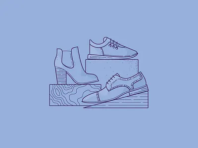 Shoes ✨ cement default icon illustration line shading shoe wood