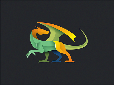 Dragon dragon icon illustration logo symbol