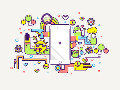 Illustration app dribbble icon illustration ui ux