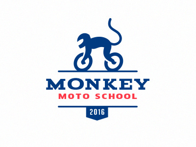 Monkey Moto bike biker chimp logo mascot monkey moto team