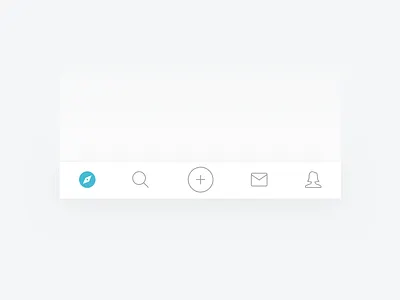Tab Nav android deiv ios mobile navigation product tabs upload vinted