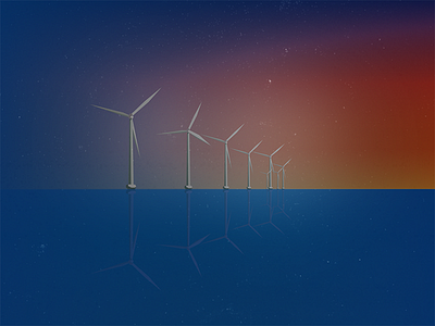 Wind Water Power blue green illustration planet power water wind