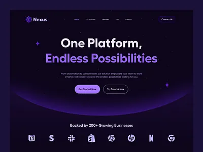 Saas Landing Page Design app design b2b customer service design figma figma design minimalistic landing page product saas saas landing saas web saas web design saas website startup ui ux uxerflow website design