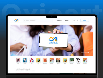Oxicart: Your All-in-One E-Commerce Platform app e commerce graphic design ui uiux ux website