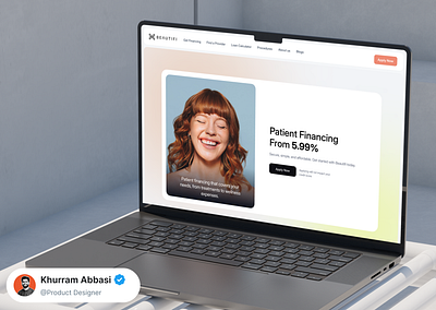 Healthcare Landingpage | Hero section beauty website dental healthcare landingpage hero landingpage modern design skin care