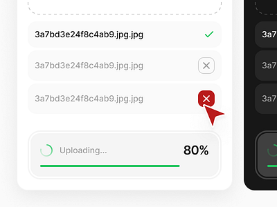 File upload 🪄✨ clean drag and drop file upload minimalism product design progress saas design uidesign uxdesign web application