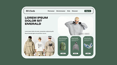 Fashion Brand Landing Page Design Exploration design exploration exploration fashion figma landing page design ui ux website design