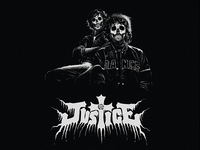 Death Metal Justice artwork band band poster death metal illustration logo